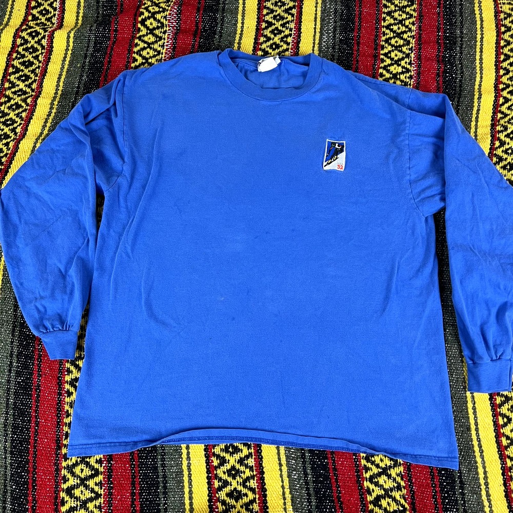 vintage 1997 U.S. Postal Services long sleeve t shirt blue size XL
